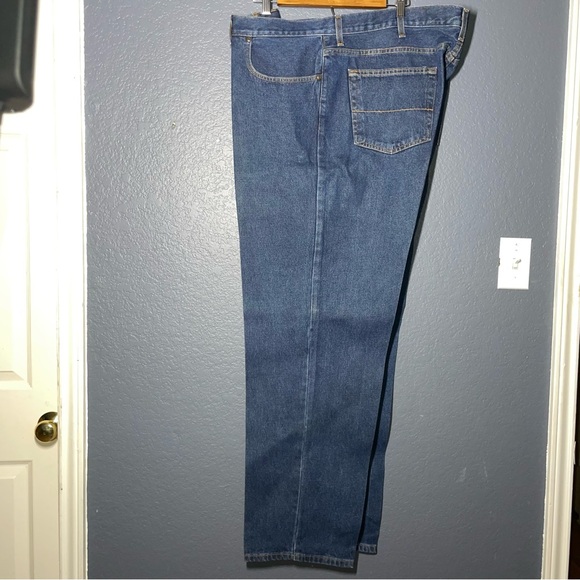 Faded Glory Men's relax fitted Dark Wash Jeans Size 44 x 32 style 116371 - Picture 2 of 7